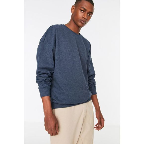 NWT Trendyol Men Oversize Crew neck Knit Sweatshirt - Picture 5 of 9